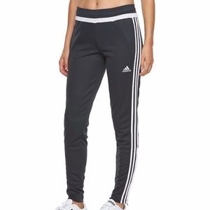 Dark Grey Adidas Soccer Pants (Size S)